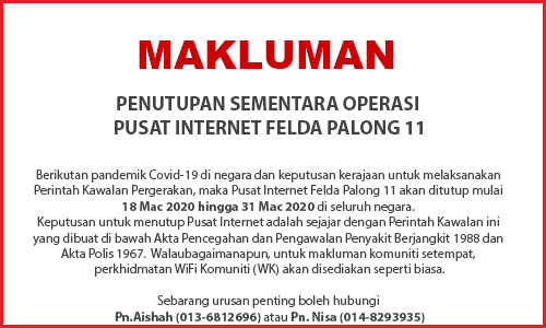 NOTIS PENUTUPAN PI Covid 19