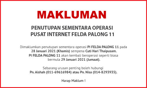 NOTIS PENUTUPAN PI Cuti Hari Thaipusam