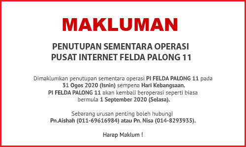 NOTIS PENUTUPAN PI Hari Kebangsaan