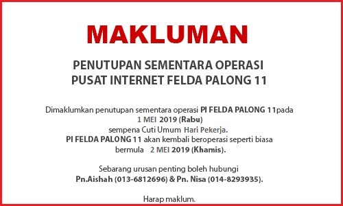 NOTIS PENUTUPAN PI Hari Pekerja