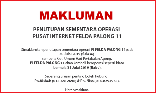 NOTIS PENUTUPAN PI Hari Pertabalan Agong